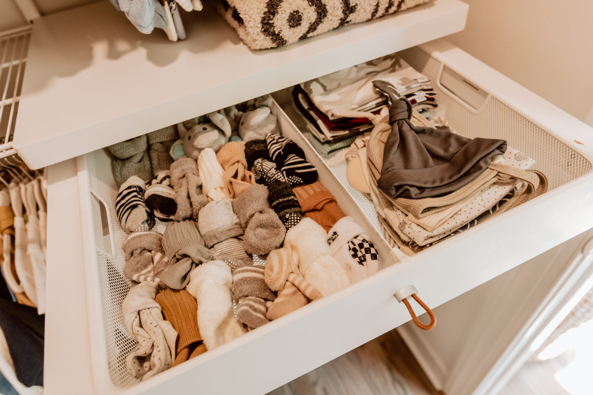 nursery closet inspiration drawer organization